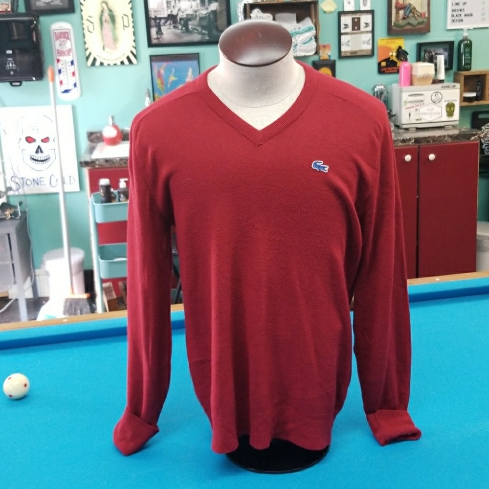 Vintage Izod lacoste collab v neck sweater